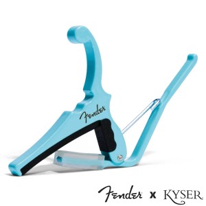 Kyser X Fenderエレキギター用 Classic Color QUICK-CHANGE ELECTRIC CAPO KGEFDBA Daphne Blue【カイザー カポ】