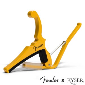 Kyser X Fenderエレキギター用 Classic Color QUICK-CHANGE ELECTRIC CAPO  KGEFBBA Butterscotch Blonde【カイザー カポ】