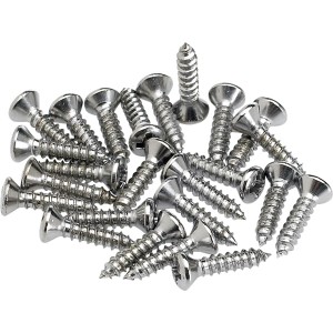 Fender Pickguard/Control Plate Mounting Screws (24) (Chrome) ピックガードスクリュー【フェンダー】 