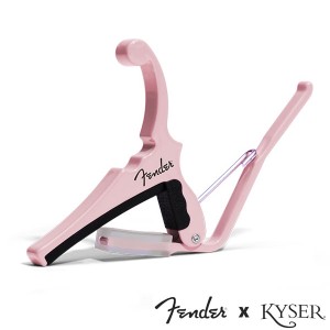 Kyser X Fenderエレキギター用 Classic Color QUICK-CHANGE ELECTRIC CAPO  KGEFSPA Shell Pink【カイザー カポ】