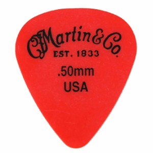 Martin 18AP5050 Red .50mm ピック 12枚セット〈マーティン〉