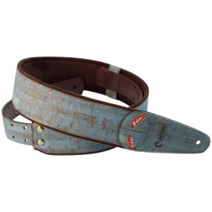 RightOn! STRAPS CORK Teal ギター ベース用ストラップ 〈ライトオン！ストラップス〉