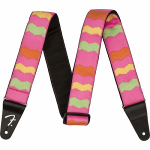 Fender MonoNeon Woven Neon Pink Strap ギターストラップ〈フェンダー〉