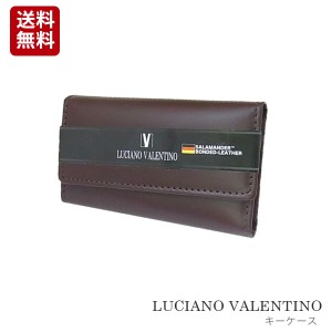 [定形外郵便発送] 【箱無し】 メンズ 定番 キーリング サラマンダーボンデッドレザーLUCIANO VALENTINO　ルチアーノ バレンチノ　 キーケ