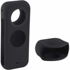 Insta360 ONE X2 アクションカメラ 保護シリコンカバー レンズキャップケース+ボディシリコン保護ケース 滑り止め 全面保護 インスタ360 