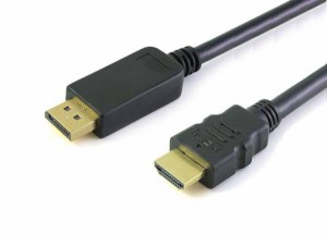 【送料無料】DisplayPort to HDMI 変換ケーブル1m☆1080Pサポート