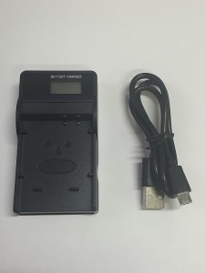 【送料無料】RICOH DB-60/DB-65/Panasonic CGA-S005( DMW-BCC12) 対応互換USB充電器☆LCD付☆デジカメ用USBバッテリーチャージャー
