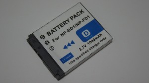 SONY  NP-BD1/NP-FD1 対応互換大容量バッテリー 1000mAh☆DSC-T70