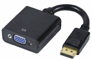 変換アダプタ DisplayPort to VGA 　(DP-VGA)　Lenovo/HP対応