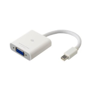 Apple用 Mini Displayport/Thunderbolt to VGA変換アダプタ(Mini DP-VGA)