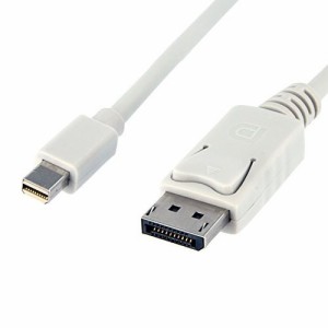 【送料無料】Mini DisplayPort/Thunderbolt to DisplayPort変換ケーブル adapter 1.8m Macbook用 MacBook Pro、MacBook Airなど