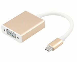 【送料無料】  USB3.1 Type-C to VGA　変換アダプタ (タイプCオス-VGAメスアダプター) 