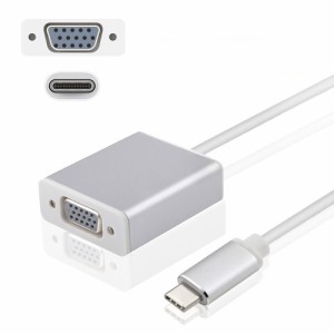 【送料無料】  USB3.1 Type-C to VGA　変換アダプタ (VGAメス-タイプCオスアダプター) 