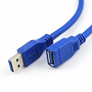 延長USB3.0 ケーブルオス −メス 超高速 5Gbpsのデータ転送同期リード 1.5m [ A・オス - A・メス ]