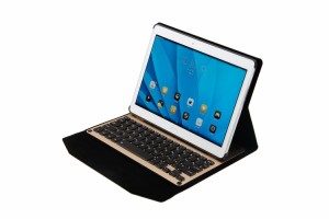 【送料無料】NTT docomo dtab d-01H/HuaWei MediaPad M2 10.0専用 超薄型Bluetooth接続キーボードケース 内蔵アルミキーボード☆全4色