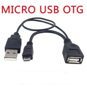 【送料無料】Galaxy/HTC対応 micro USB-USB Aメス OTGケーブル USB給電