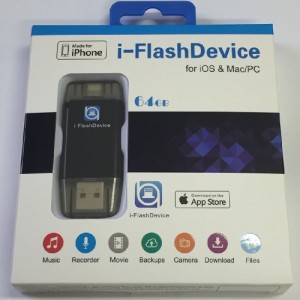 【送料無料】【Apple MFI認証】 USB＆Lightning全シリーズ対応i-FlashDrive/Device HD内蔵メモリ64GB For  [iOS9対応]