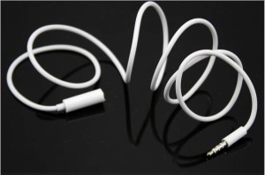 iPhone iPod スマホ対応　AUX3.5mm音声延長出入力ケーブル(オスーメス) 4段タイプ ☆1m☆