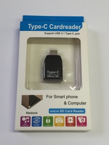 【送料無料】USB Type C 対応  ライター Type-Cアダプタ 変換コネクタ／MicroSD/SDHC/SDXC メモリ カードリーダー 
