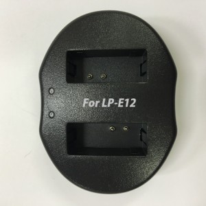 CANON  LP-E12 対応 EOS M /Kiss X7 デュアルチャネル USBバッテリーチャージャー 互換 2個口 同時充電可能 USB充電器