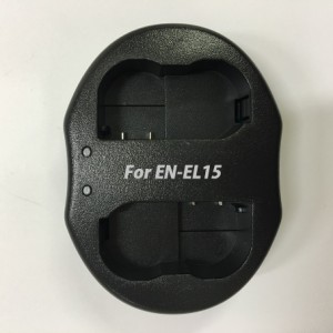 【送料無料】EN-EL15 NIKON 対応デュアルチャネル USBバッテリーチャージャー 互換2個口同時充電可能USB充電器