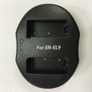 【送料無料】D40/D5000☆NIKON EN-EL9対応デュアルチャネル USBバッテリーチャージャー 互換2個口同時充電可能USB充電器ト