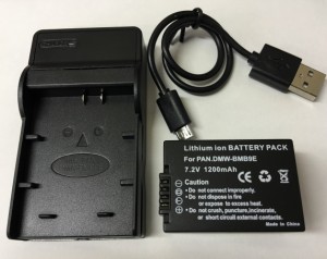 PANASONIC DMW-BMB9 DMW-BMB9E 互換バッテリー ＆ 互換USB充電器 パナソニック