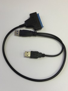 変換アダプタ  SATA-USB 3.0  2.5インチ HDD SSD など 専用 45cm SATA USB 変換アダプター USB3.0 高速 SATAケーブル (SATA-USB 3.0)
