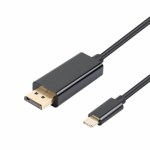【送料無料】USB 3.1 Type-C to DisplayPort 変換 ケーブル 金メッキコネクター搭載 USB C to DP 4K解像度対応 変換アダプタ 1.8m New