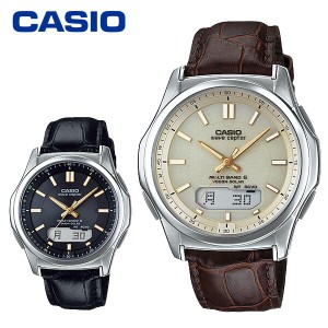 CASIO カシオ 腕時計 メンズ ソーラー 電波時計 メンズ 本革ベルト アナログ 日付 曜日表示 秒表示 WVA-M630L-1A2JF