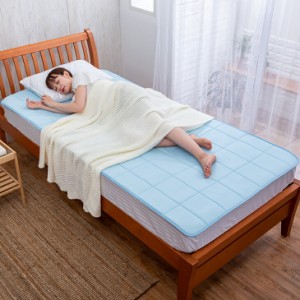 敷きマット 敷パッド シングル ひんやり 冷感 涼感 洗える 整体師さん推奨 中井式 体圧分散 クール ベッドパッド トッパータイプ