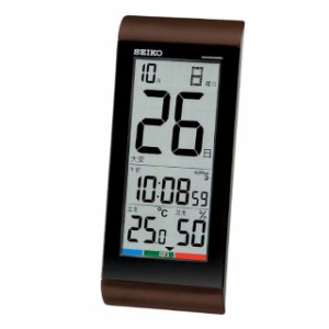 セイコー SEIKO 電波日めくり掛置時計 デジタル 電波時計 掛け時計 置き時計 日付表示 六曜表示 温度 湿度 フルオートカレンダー 温度計 
