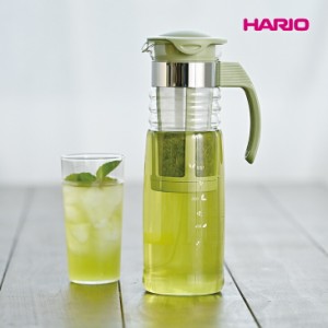 HARIO ハリオ 耐熱ガラス製 水出し茶ポット 1.2L かご網付き 水出し茶 ガラスポット 茶こし付き ピッチャー ティーポット 食洗機対応