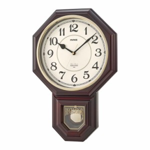 振り子時計 掛け時計 時計 壁掛けタイプ アンティーク調 音量調節 西洋館 昭和レトロなボンボン時計 リビング 玄関 レトロデザイン