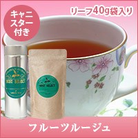 【澤井珈琲】優しく、かわいい香りいっぱいのフルーツルージュ リーフティー40g 紅茶 オリジナルキャニスター付