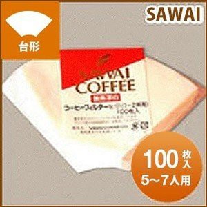 【澤井珈琲】コーヒーフィルター（5〜7杯用）酸素漂白100枚入り