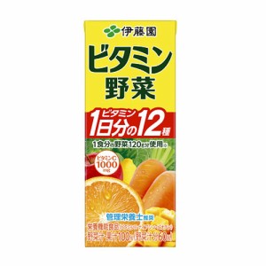 送料無料　ビタミン野菜 伊藤園 紙パック 200ml/4901085642771ｘ４８個/卸 代引き不可 メーカーお取り寄せ 単品配送 北海道/離島/沖縄配