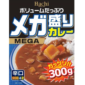 送料無料メール便　レトルトカレー　メガ盛り　辛口　３００ｇｘ１食　ハチ食品　ポイント消化