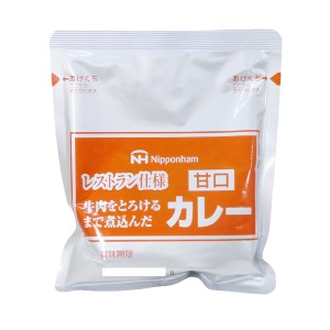 送料無料メール便 レトルトカレー レストラン仕様カレー 日本ハム 甘口ｘ４食セット ポイント消化