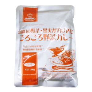 レトルトカレー UCC RCH/ロイヤルシェフ 業務用 22品目の野菜・果実が溶けこむごろごろ野菜カレー 中辛 200gｘ４食