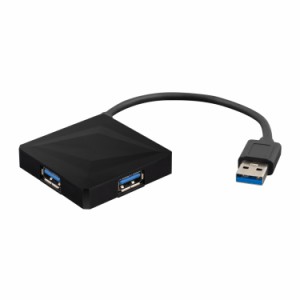 送料無料メール便 USBハブ 4ポート USB3.1 Gen1(5Gbps)高速転送対応 グリーンハウス GH-HB3A4A-BK/7120 ブラック