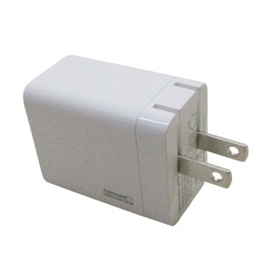 送料無料 AC充電器 AC-USBアダプタ AC-USB充電器 高速充電65W Type-C GaN (窒化ガリウム）採用 超コンパクト設計 HIDISC ML-PDC1PG65WH/0