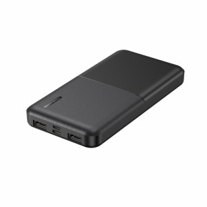 モバイルバッテリー 急速 10000mAh モバイル充電器 Type-C UAB-A PSEマーク有 HIDISC HD-MB10000TABK/1073