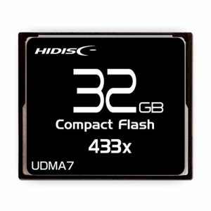 送料無料 コンパクトフラッシュ CFカード 32GB MLCチップ搭載 HIDISC/HDCF32G433XJP3/0257