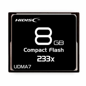 コンパクトフラッシュ CFカード 8GB MLCチップ搭載 HIDISC/HDCF8G233XJP3/0233
