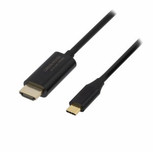 USB Type-C-HDMIミラーリングケーブル TypeC-HDM 3m PCやスマホの画面を大画面に映すAltモード対応 グリーンハウス GH-HALTB3-BK/3664ｘ