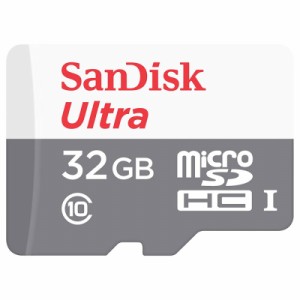 送料無料 32GB マイクロSD Ultra microSDHCカード Class10 UHS-I対応 SanDisk サンディスク SDSQUNR-032G-GN3MN/4384