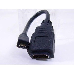 microHDMI変換ケーブル HDMI(メス)→microHDMI(オス)　20cm HDMIB-MC2G2 変換名人/4571284884670