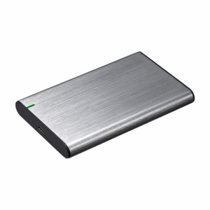 外付けドライブケース 2.5インチ USB3.1 Gen.2対応 HDD/SSD外付ケース グリーンハウス シルバー GH-HDCU325A-SV/1494