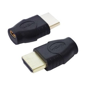 変換名人 micro HDMI変換アダプタ micro HDMI メス - HDMI オス HDMIA-MCBG/4571284884625/送料無料メール便　　/ポイント消化